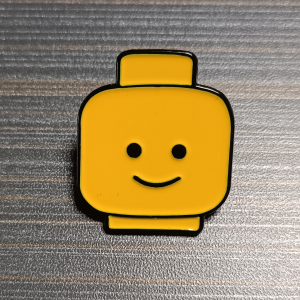 Brick Head Enamel Pin